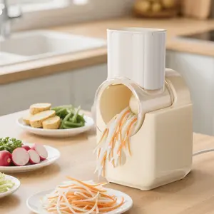 Electric vegetable cutter, multifunctional potato shredder, kitchen slicing tool, small household slicer