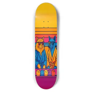 the big KITTYs - G+T O.G. collection - skate deck, 8.5 in - 7-ply 100% Canadian Maple, kash(e)D skateboards launch collection