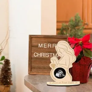 Baby Birth Memorial Ornament, Ultrasound Scan Keepsake, Standing Plaque for Expectant Mothers, Unique Crafted Decorative Item