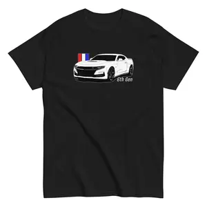 Chevy Camaro 6th Gen Classic Muscle Car Graphic T-shirt Hoodie Sweatshirt, Car Enthusiast Gift