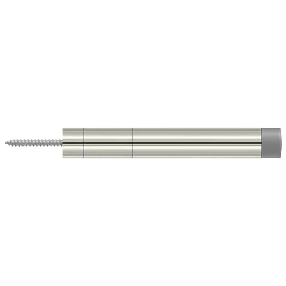 Baseboard Door Bumper, Polished Nickel