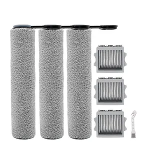 Tineco Roller Brush and HEPA Filter for Floor One Stretch S6/S7 Ultra S7 Steam i6 i5 S9 Artist Steam Pro Cordless Wet Dry Vacuum Cleaner Replacement Parts