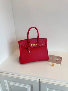 Pre-owned HERMÈS leather Tote Bags Hermes Birkin 30【BF 12Z】