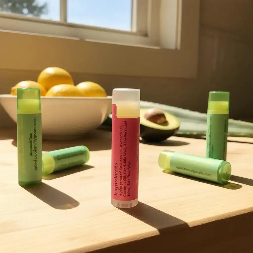 Lemonade Lip Balm-Avocado and Aloe Vegan Aloe Vera