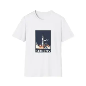 Saturn V Rocket T-Shirt | Apollo Space Launch Poster