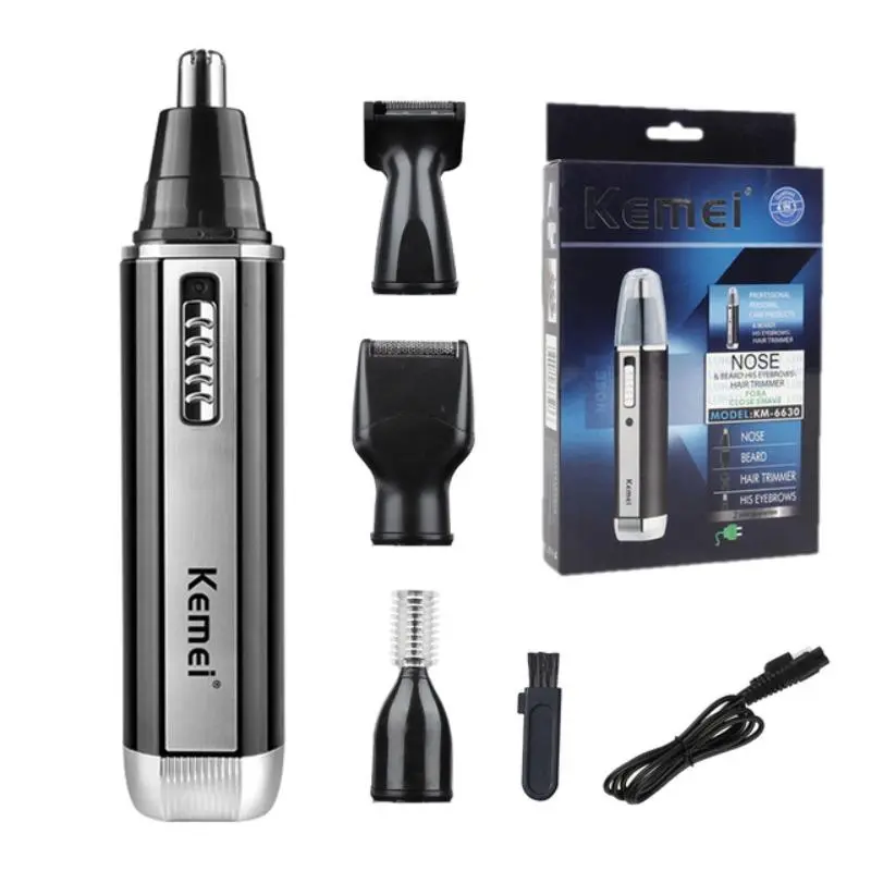 Km-6630 Electric Multi-Functional Grooming Kit, Nose Hair Trimmer, Shaver, Eyebrow Razor, Professional Men's Grooming Set