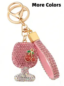 Cherry Keychain Bag Charm, Back-To-School Mother's Day Gift, Student Backpack Accessory, Car Key Chain, Cute Pendant, Trendy Cute Keychain, Couple Gift, Valentine's Surprise