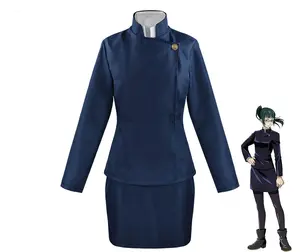 Womenswear Anime Cosplay Skirt & Top Set - Jujutsu Kaisen Inspired for Satoru Gojo, Yuuji Itadori, Rose Kizaki Characters