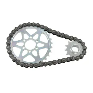 Drive Sprocket Chain Combo,Gear Chain Set for Surron Light Bee X,Segway X160/260,420 Chain 30 13 Tooth Rear Front Sprocket,Chain Sprocket Conversion Kit for Modified Dirt Bike and Replacement