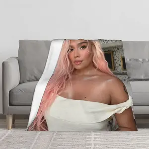 This Karol G flannel blanket, warm and comfortable, travel blanket, small blanket, holiday gift, suitable for gift giving.