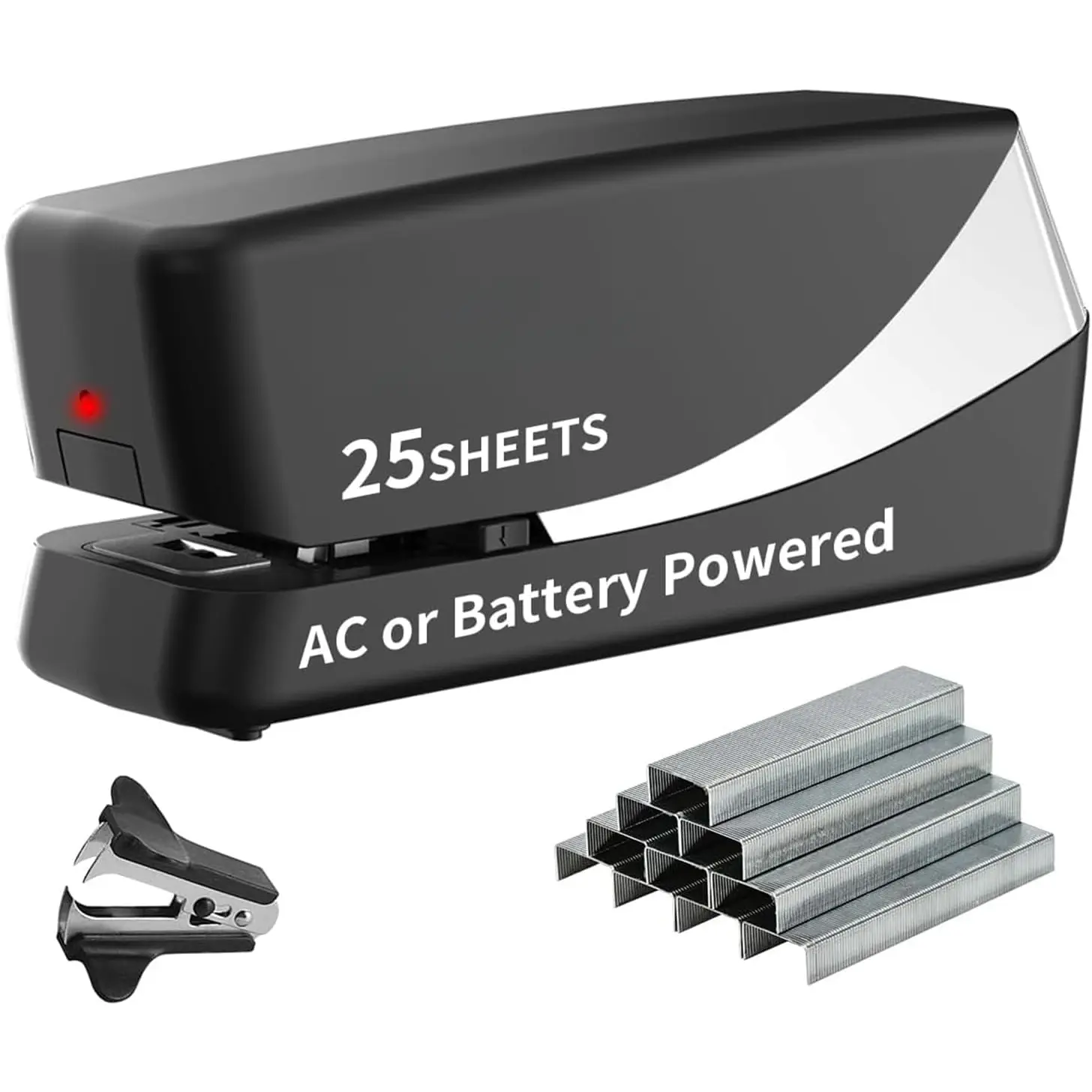 Electric Stapler, Automatic Stapler, Include 2000 Staples and 1 Staple Remover, Heavy Duty, Store 210 Staples,AC or  , 25 Sheet Capacity.