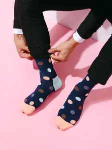 5 Pairs Men's Funny Colorful Dress Socks, Novelty Cozy Casual Crew Socks, Groomsmen Socks, Gift for Him, Colorful Socks