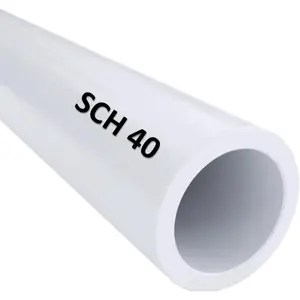 2-1/2" Schedule 40 White PVC Pipe Cut to Custom Lengths (2-1/2" by 1ft Cut) High-Flow Capacity & High-Impact Strength for Plumbing Irrigation Pool Spa