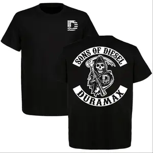 Sons of Diesel Duramax Skull T-Shirt, Diesel Truck Lover Tee, Duramax Shirt for fans, Trucker Biker Graphic Tee, Top Menswear