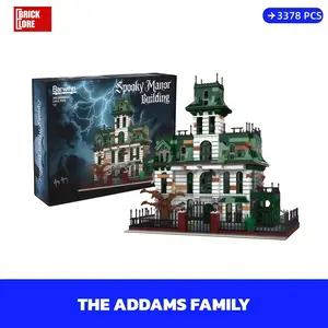 [BrickLORE](SHIP FREE) Spooky Manor Building The Addams Family With Original Box 49*39*12cm