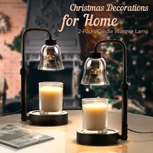 Aromatherapy Candle Heating Lamp with Dimmer - 2 Pcs Adjustable Height Lamp for Home Decor & Gift Ideas