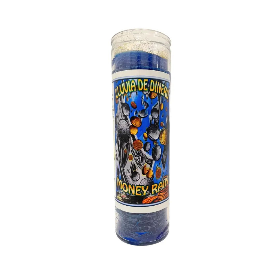 Money Rain Prepared Candle / Lluvia de Dinero Veladora Preparada Money Rain Prepared Candle / Lluvia de Dinero Veladora Preparada