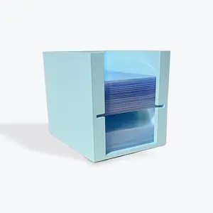 Penny Sleeve & Toploader Dispenser from Trainer Tools - Original Toploader Tower TM - Trading Card Organizer - Snow - Custom Made 3D Printed Collectible Storage Trading Card Organizer for KPop Pokémon Lorcana TCG One Piece Sports Cards Collectors