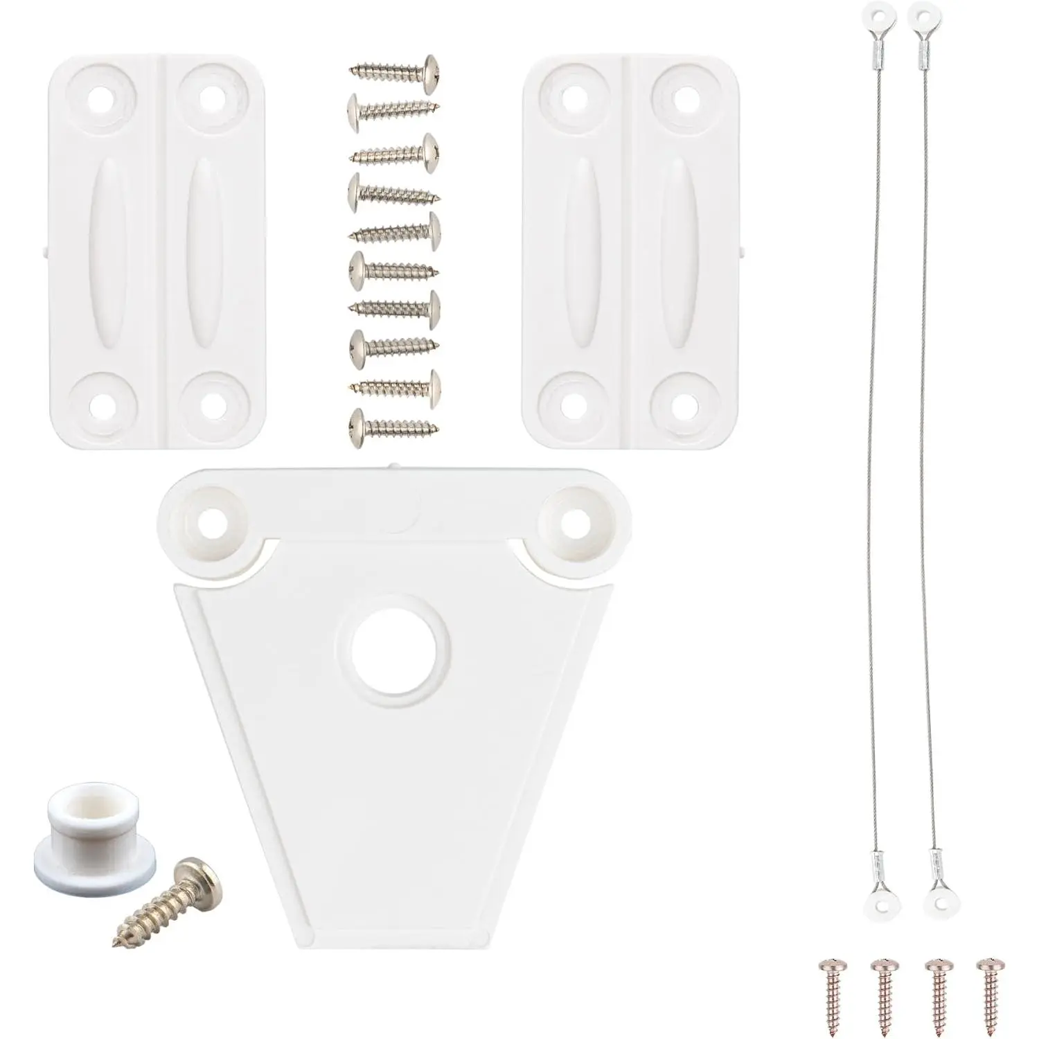 - Small White Igloo Cooler Repair Kit and Lid Strap Combo Kit Includes Two Hinges, One Latch with Post and Two Stainless Steel LId Straps