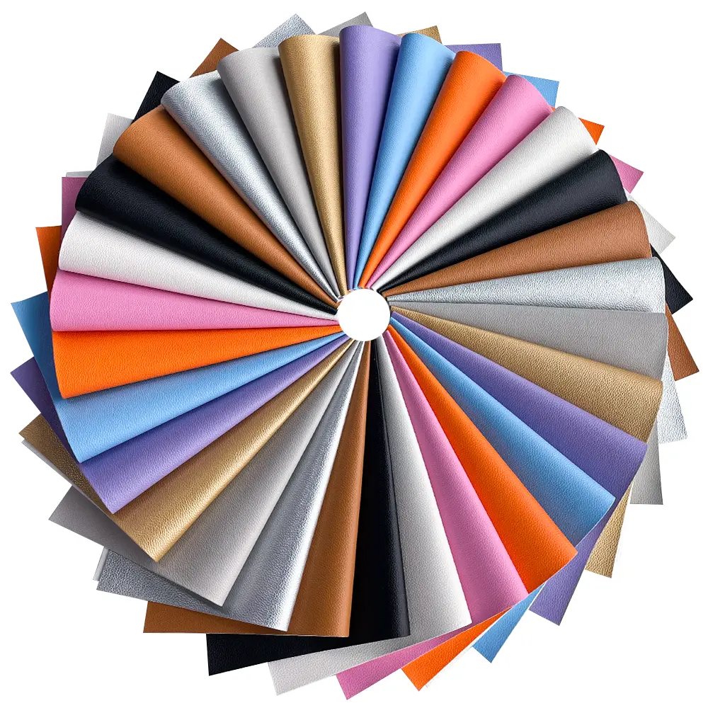 40 pieces of solid color PU artificial leather, 8.2 inches × 11.8 inches (21cm × 30cm), suitable for DIY handwork, wallet repair, hair accessory bow making, book cover making, etc.