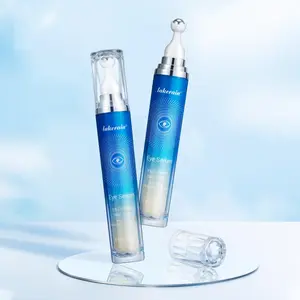 Lakerain 1 Count/2 Counts Eye Serum, Under Eye Roller Cream for Dark Circles and Puffiness, Soothing Eye Treatment Serum with 360° Massage Ball