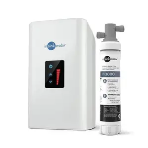 InSinkErator 45629-ISE Digital Instant Hot Water Tank, F-3000S Filtration System, Sink-Mounted Water Filters for Kitchen Use