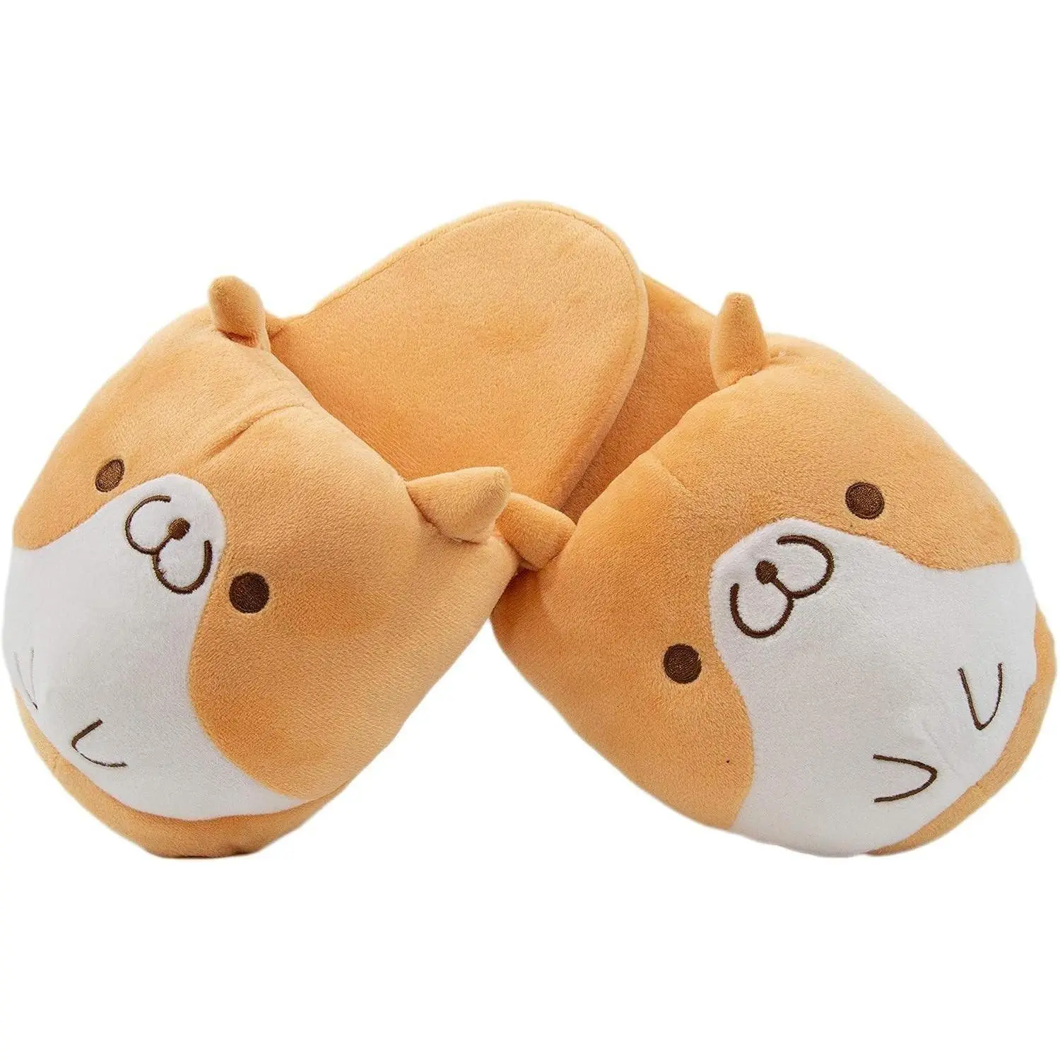 Nayothecorgi Corgi Plush Slippers One Size Soft Cozy Indoor House Shoes
