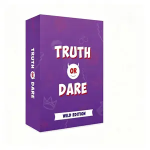 “TRUTH OR DARE”The person who first leaves 5 cards! Wild party voting game. Suitable for 2 or more players, ideal for dinner, parties, date nights, and special occasions. Can be a gift for holidays like Christmas, Valentine's Day, and more.