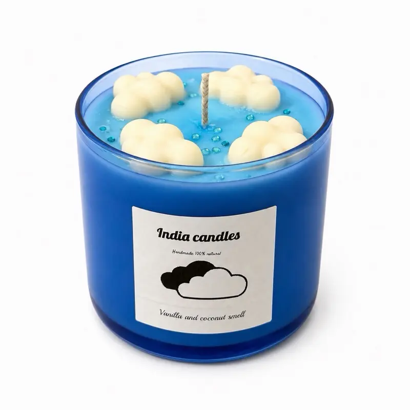 Handmade Aromatic Cloud Decorative Candle - Non-Toxic Wax, Fragrant Scent, Ideal for Home Decor, Special Gifting Moments, Made in India