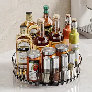 Kitchen storage rack, rotating spice rack