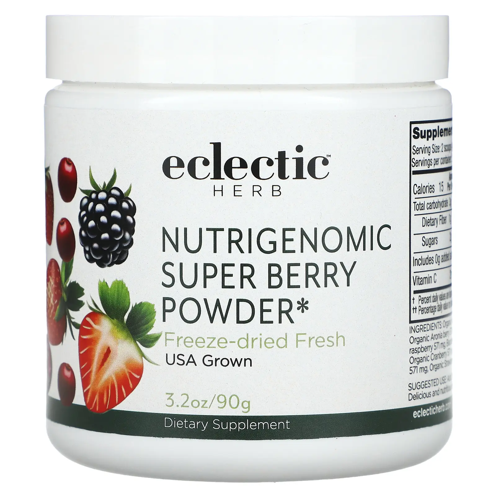 Eclectic Herb Nutrigenomic Super Berry Powder, 3.2 oz (90 g)