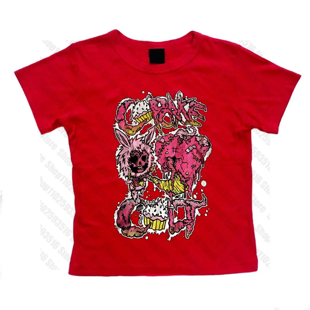 Baby Tees Goth Female Clothing Woman T-shirts Women Clothes Grunge Clothes Y2k Tops Graphic Tees Y2k Top Kpop T-shirt Kawaii Emo Gothic Trashy Y2k 2000s Tops Graphic T Shirts Woman T-shirts Aesthetic Clothing Emo Shoujo Girl Style Women Grunge Clothes