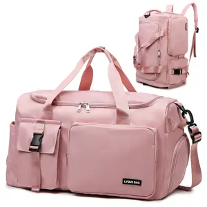 Eslcorri Gym Duffle Bag for Women & Men – Sports Travel Bag with Wet Pocket & Shoe Compartment, Fitness Weekender Bag