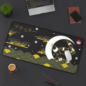 Pokemon Mouse Pad, Umbreon Darktype - MousePad, Desk Mat, Extended Mousepad, Giant Mouse Pad, Large Gamer Pad, Gift for PKM and Anime Fans, TCG Playmat