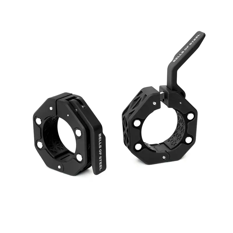 Bells of Steel Magnetic Clamp Collars - Lever-Release Design, Rubber Grip, Gym Fitness Equipment Accessories