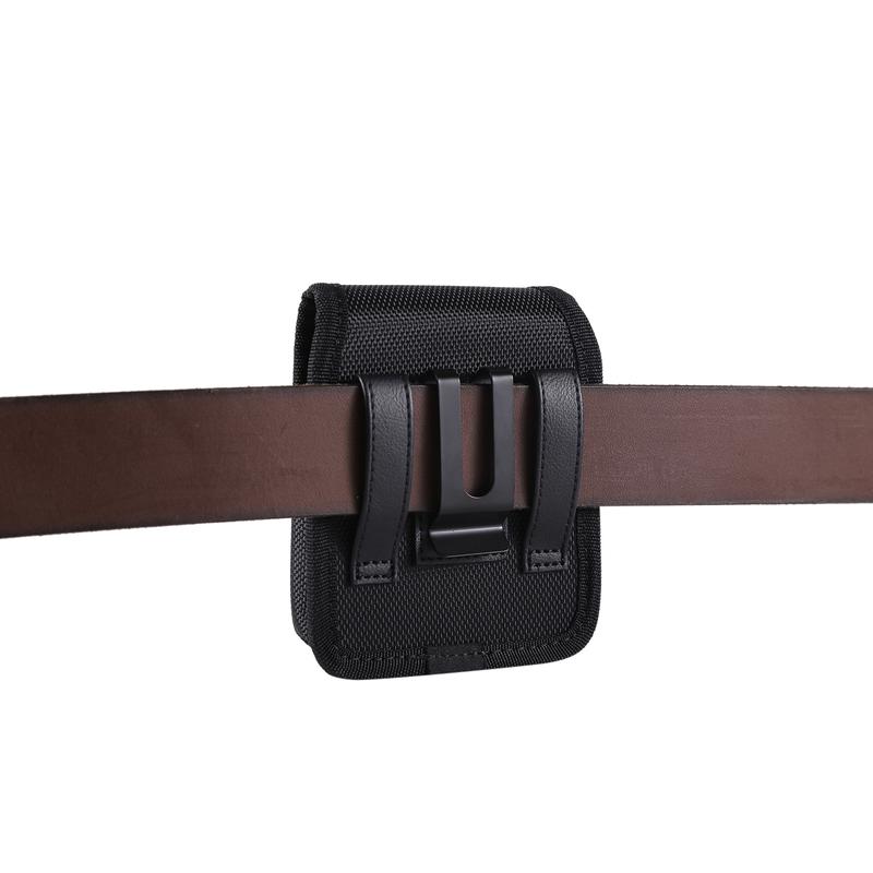 Cell Phone Holster Pouch Nylon Belt Clip Strong Magnet Card Slot Carrying Perfect For Outdoor Daily Use For iPhone17/16 Pro Max/Samsung S25 Ultra/Google Pixel For Man