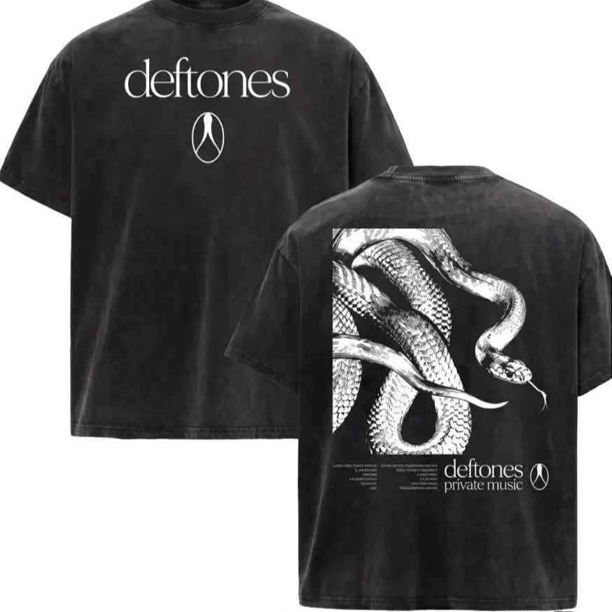 [KM 100%cotton] Retro Limited Deftones Entombed Heavy Metal , Deftones rock band , metal band , rock tour t-, alternative band merch, trending t-, 90s graphic tee, vintage graphic tee, grunge aesthetic , classic rock merch funny shirts humortee,Streetwear