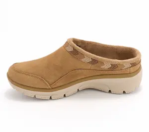 Skechers Easy Going Suede Trimmed Clogs -Seasonal Grace