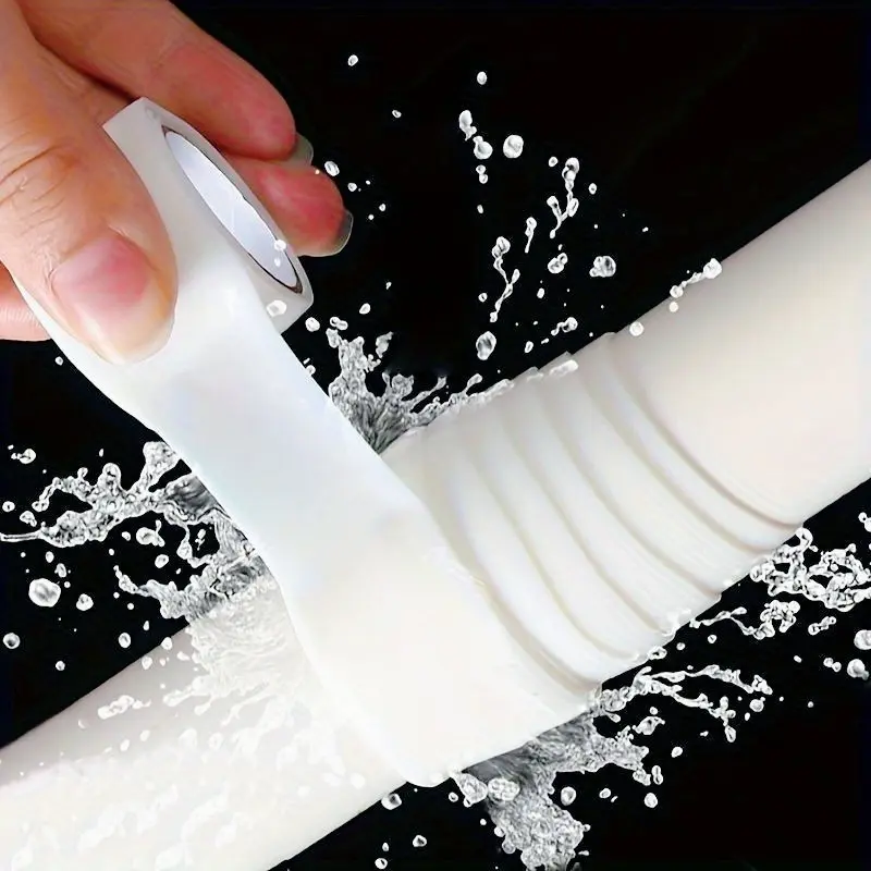 2pcs Self-Fusing Silicone Tape - Instant Leak Repair for Kitchen & Plumbing, Waterproof Sealant for PVC/Glass/Metal/Stone Surfaces, High-Temp Resistant, No Tools Needed, Durable & Flexible