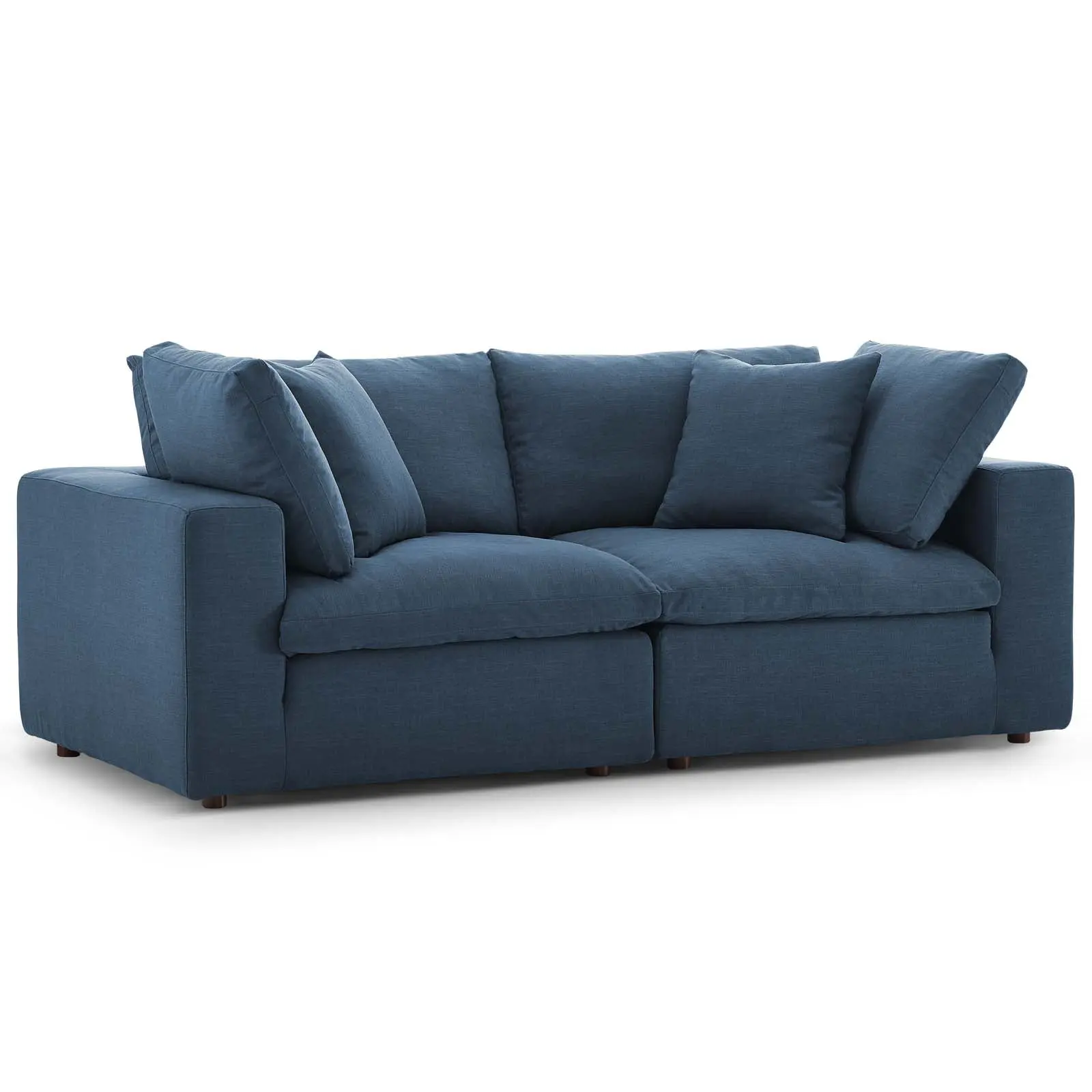 Modway Commix Down Filled Overstuffed 2 Piece Sectional Sofa Set