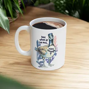 Silly Goose Ceramic Mug, Funny Coffee Cup, Not Silly Enough Quote, Gift for Coffee Lovers, Novelty Tea Mug, Quirky Kitchen Decor, Animal