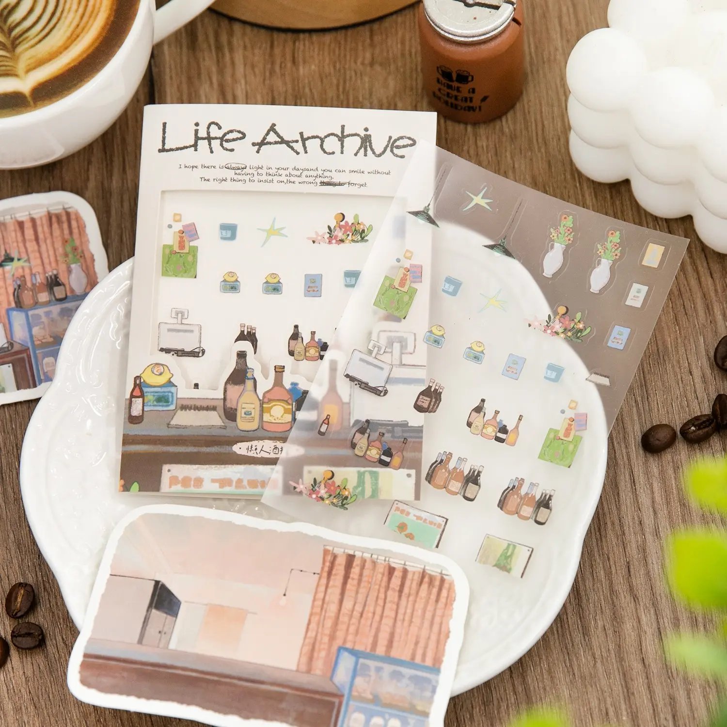 4 Bags Decorative Sticker Pack, scrapbooking supplies, Fun Stickers, Sticker Decal, Life Archive, Life Scene Decoration Material, Birthday Festival Gift, 4 Styles X 2 Sheets Per Bag