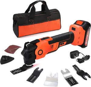 20V Cordless Oscillating Tool with , 3.6Oscillation Angle Oscillating , 6 Variable Speed Oscillating Multi Tool with Quick-Lock Change System, 16 count Multitool  & Carrying Bag