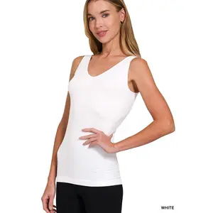 U or V NECK 2-WAY SEAMLESS TANK TOP