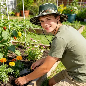 Men's Sun-Protective Camouflage Cap: Breathable Summer Outdoor Fishing, Hiking, Travel and Leisure Sun Hat