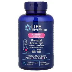 Life Extension Women's Health, Prenatal Advantage, 120 Easy-To-Swallow Softgels