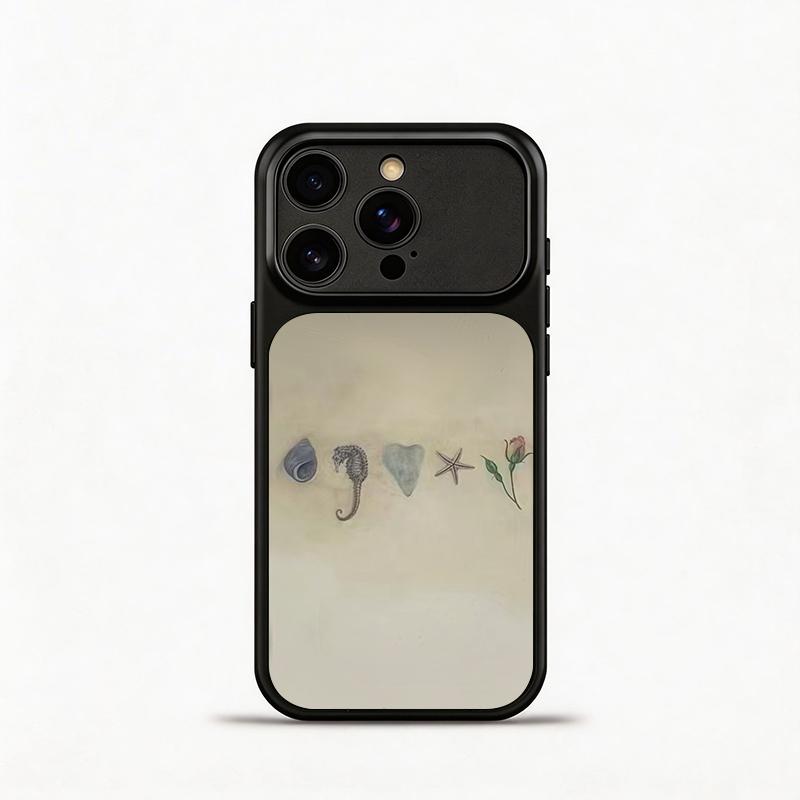 Glass Shockproof Electroplated Silver/Black Shell Heart Starfish Flower iPhone 17ProMax Cover Precise Hole Alignment For Lens Frame 15ProMax Anti-yellow | 14ProMax Anti-fall | 13ProMax Ultra-thin Design 16ProMax AirPhoneCase