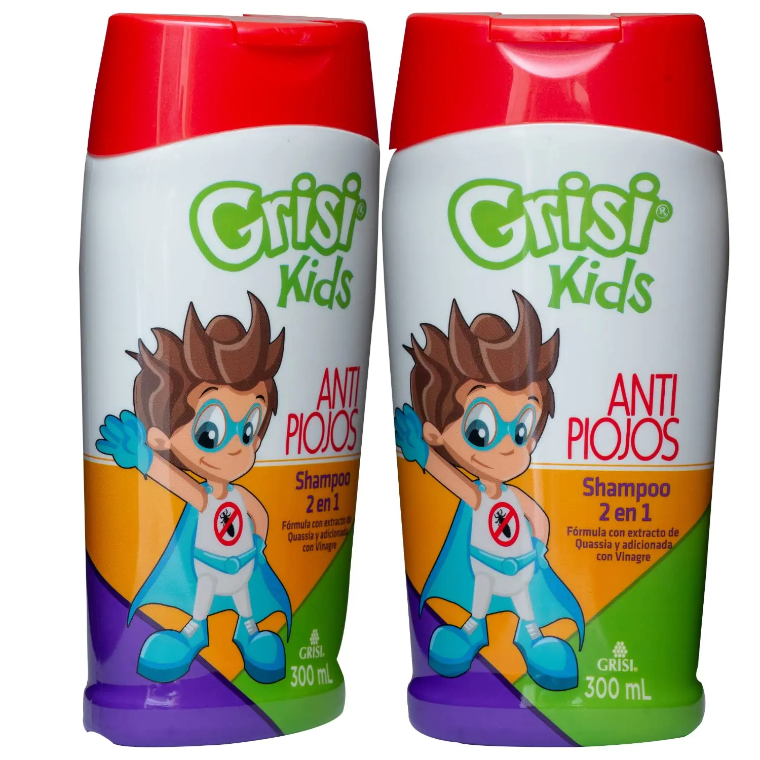 Grisi Kids Lice Repel & Cleansing Shampoo with Quassia Extract - Conditions Hair, 10.14 fl oz, Pack of 2