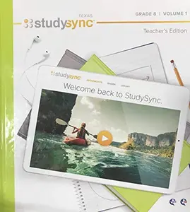 USED-StudySync Grade 8 Volume 1 - Texas Teacher's Edition by Douglas Fisher (Unknown)