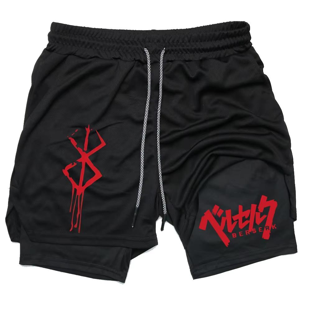 Guts the Black Swordsman Gym Shorts